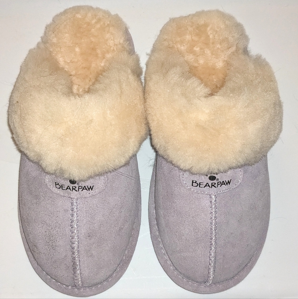 Bear Paw Slippers Gray Brand New No Tags